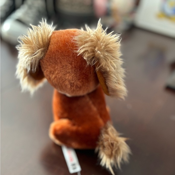 Vintage Wallace Berrie Christmas dog plush toy NUTMEG w/ Stocking 1980 Ganz EUC - Picture 4 of 7